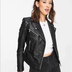 Barneys Black Leather Jacket